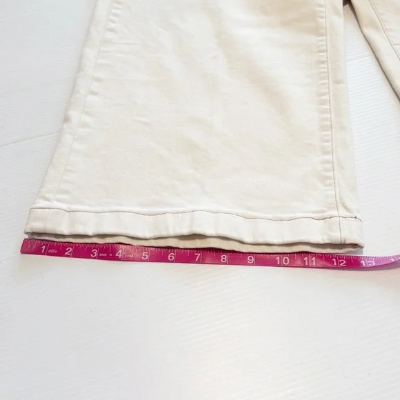 High Rise Wide Leg Cropped Cream Jeans  - Chico's (10/1.5 - Picture 12 of 15